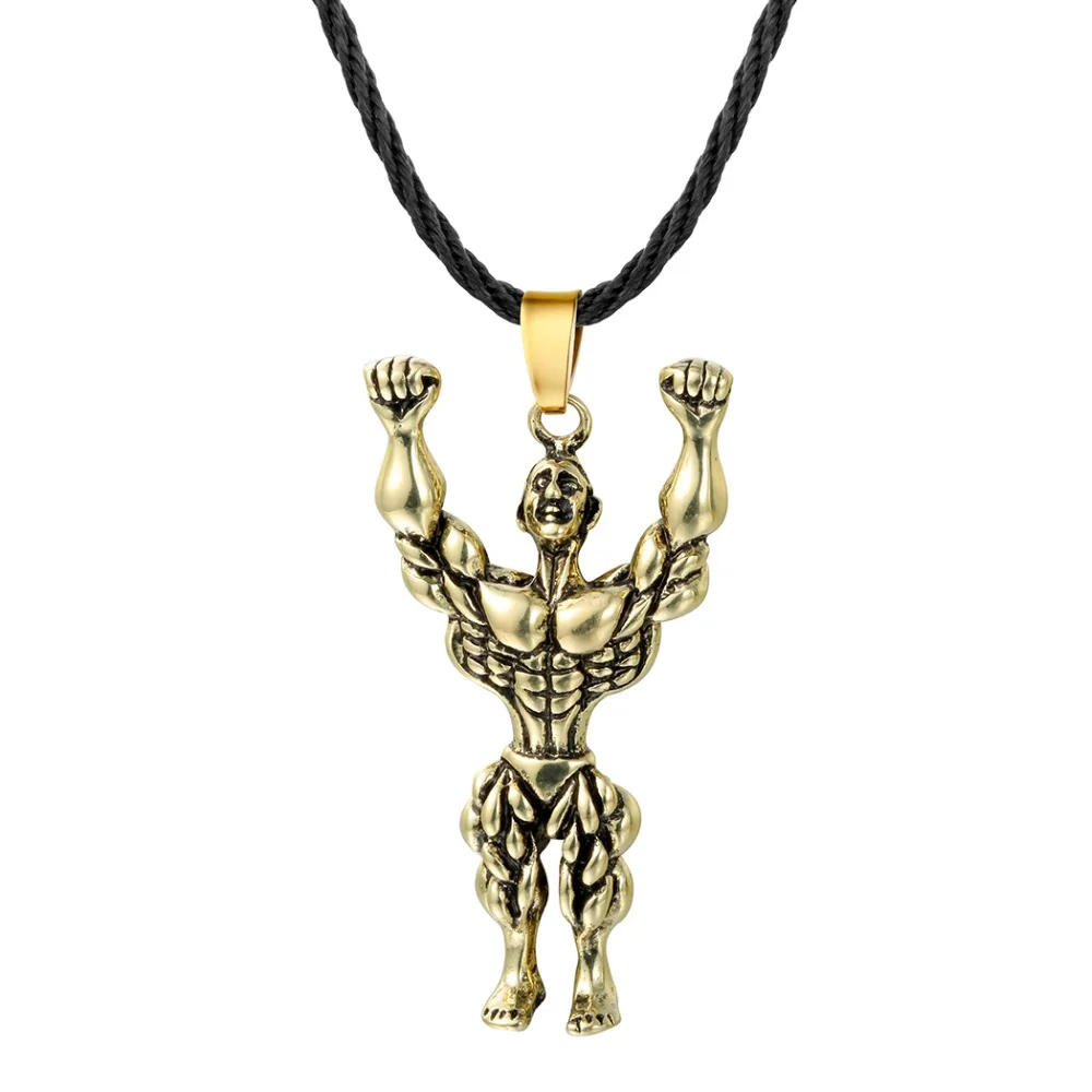 QIAMNI панк мощный Шарм в античном стиле гигантская подвеска Hercules подвесное