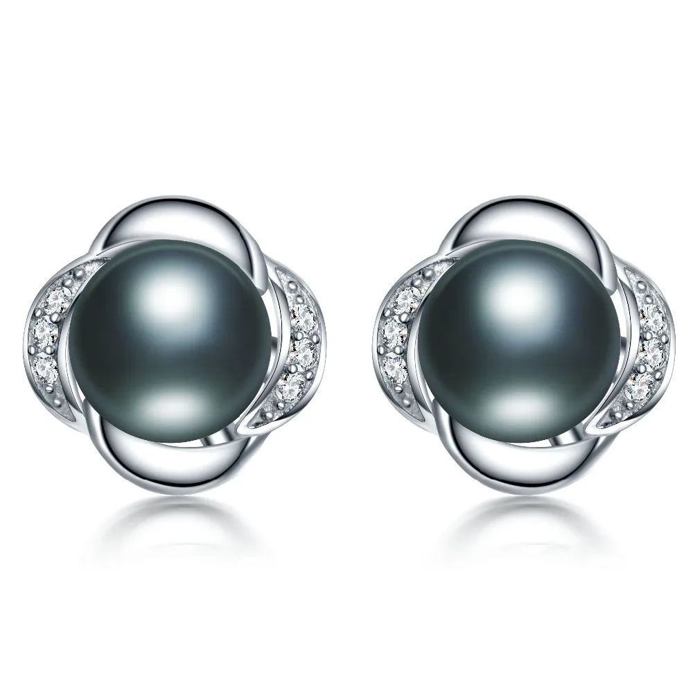100% Real Genuine Natural Freshwater Pearls Earrings For Women Brand Pearl Jewelry Stud Mother Gift | Украшения и аксессуары