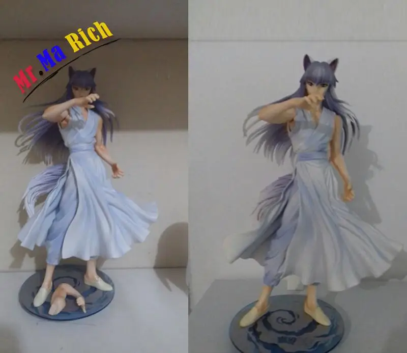 25 см аниме Giapponese Yuyu Hakusho Figura Demon Volpe Kurama фигурка из ПВХ Da collizione Modello Статуэтка Bambole |