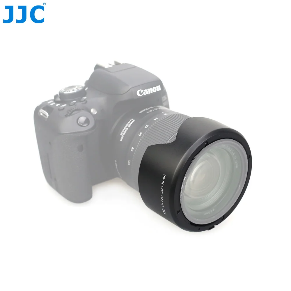 JJC LH-73D штык Бленды для объективов Canon EF-S 18-135 мм f/3.5-5.6 IS USM Объектив заменяет Canon EW-73D