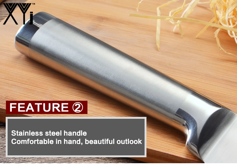 XYj набор кухонных ножей из нержавеющей стали, нож для очистки фруктов Santoku, нож для нарезки хлеба, обвалки, ножницы в форме рыбы, набор ножей, аксессуары