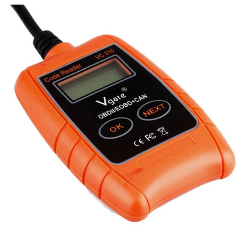 2016 High Quality Vgate VC310 OBD2 OBDII EOBD CAN Auto Scanner Code Reader & Cleaner Car Diagnostic Tool Free Shipping |