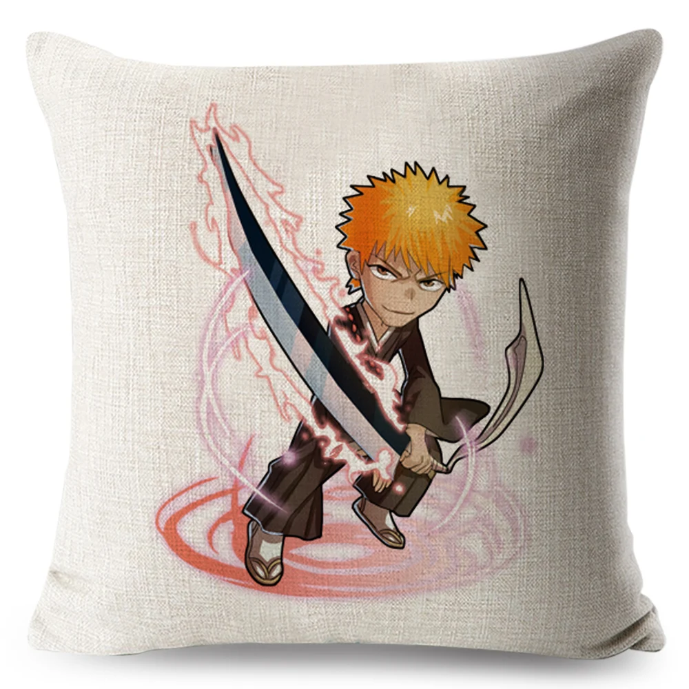 Милый мультфильм BLEACH Ичиго Куросаки Чехлы для диван домашний 45*45 белье украшения