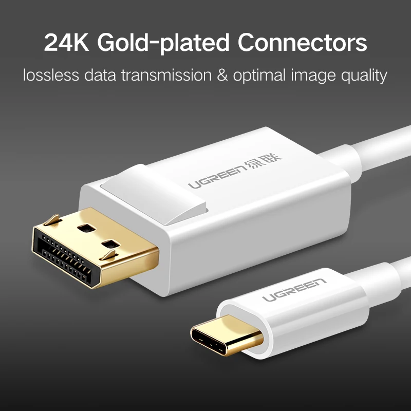 Ugreen USB C кабель для дисплея 3 1 Type DP Thunderbolt адаптер Samsung Galaxy S9/S8 Huawei Mate 10 Pro DP|dp