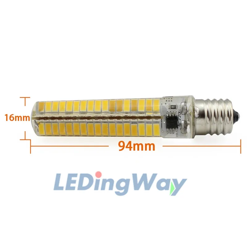 Светодиодный силиконовый светильник с регулируемой яркостью GY6.35/G4/BA15D/E11/E12/E14/E17/G9 5 Вт Светодиодный светильник-кукуруза 136 SMD 5730 110 В 220 В белый теплый белый