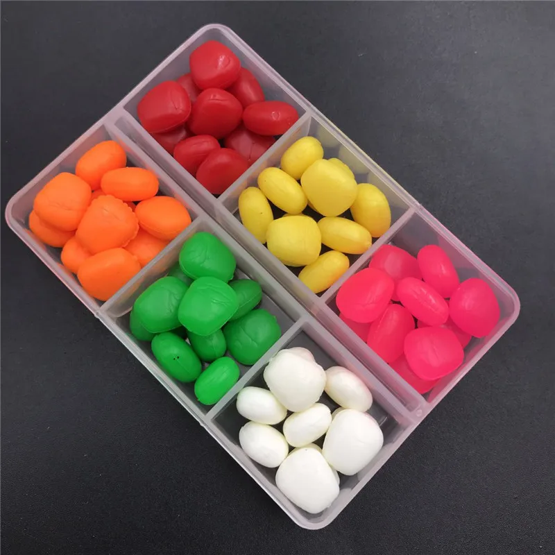 Для рыбалки на карпа плавающие поддельные кукурузы Pop Up ассорти в коробке 6 цветов