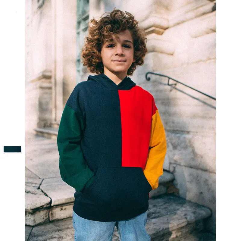 Ouyang &amp Ivan/новый осенне-весенний школьный свободный свитер с капюшоном детские