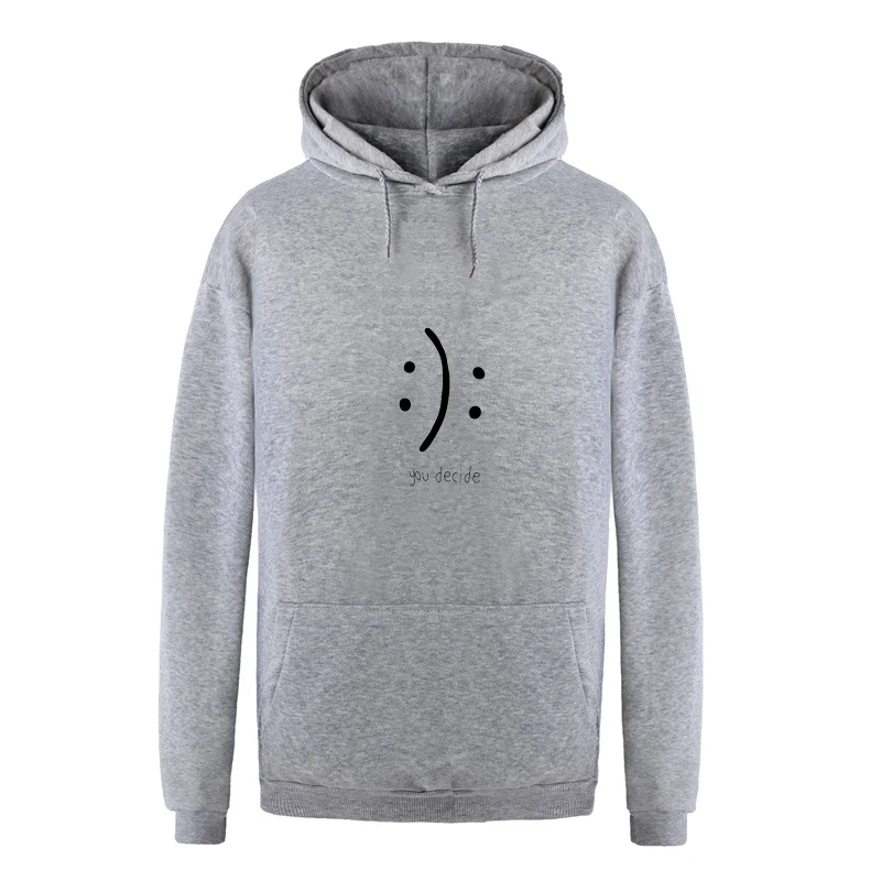 

Harajuku Kawaii Women Sweatshirt You Decid Letter Printed Fleece Warm Funny Hoodies Casual Loose Long Sleeve Tracksuit Pullovers