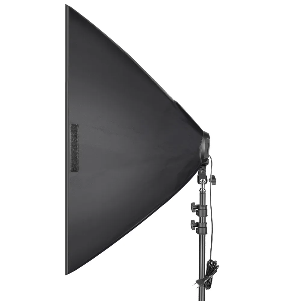 Neewer 1000W Фотостудия Освещение софтбокс комплект: осветительные стойки+ лампочка+ 5-розеточный светильник держатель+ 20x27 cm софтбокс(ЕС