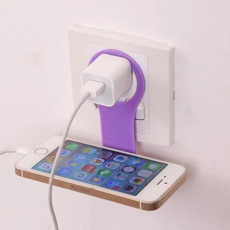 2 шт. пластиковый мобильный телефон Подставка для зарядки настенное зарядное