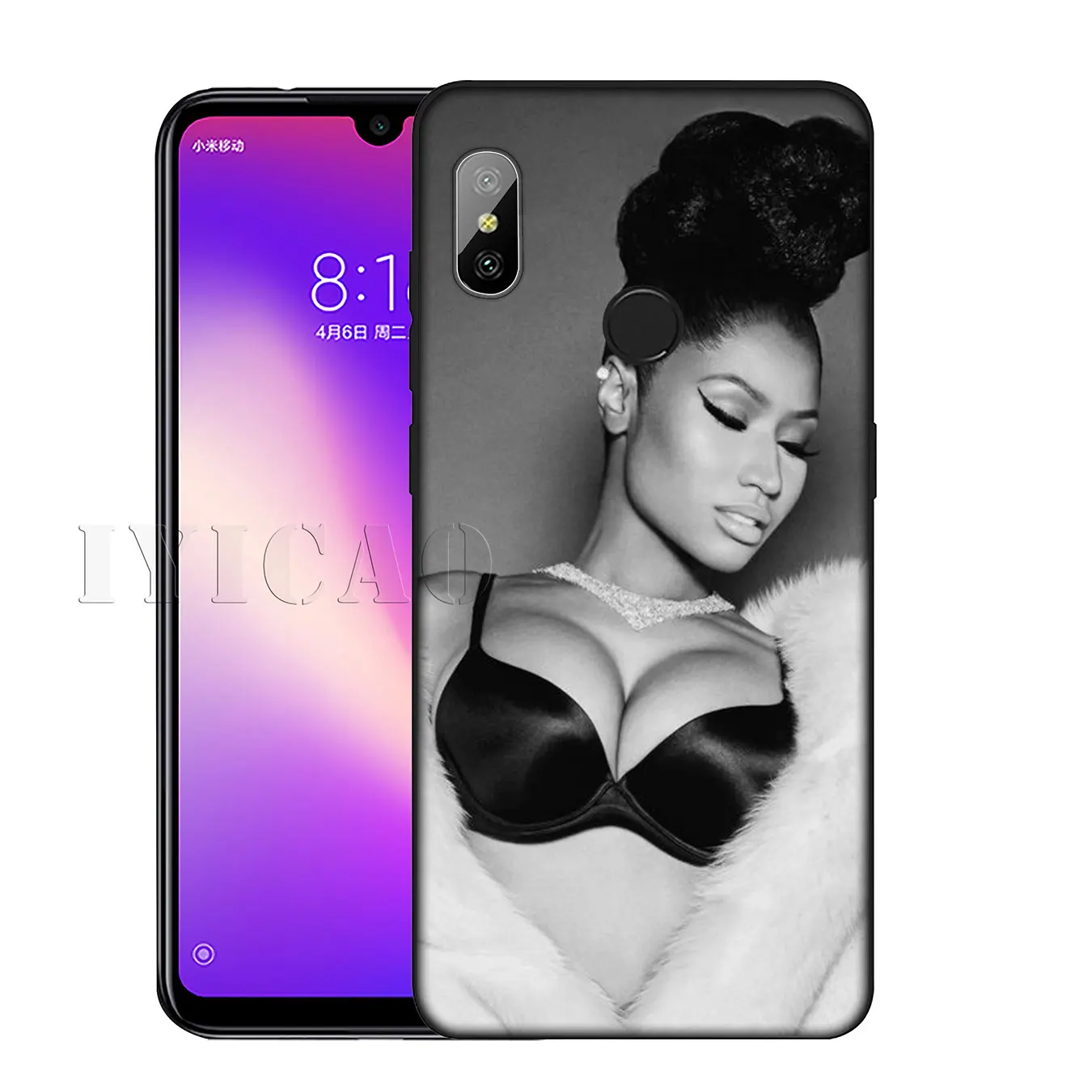 IYICAO Rap singer Nicki Minaj Soft Silicone Phone Case for Xiaomi Redmi K30 K20 8A 7A 6A 5A S2 GO Note 8 8T 7 5 6 Pro Cover |