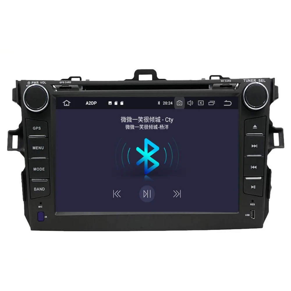Автомобильный DVD плеер Aotsr Android 9 0 GPS навигация для Toyota Corolla 2007 2013 мультимедийный