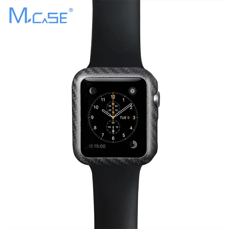 Роскошный чехол из настоящего углеродного волокна для Apple Watch Series 2 42 мм