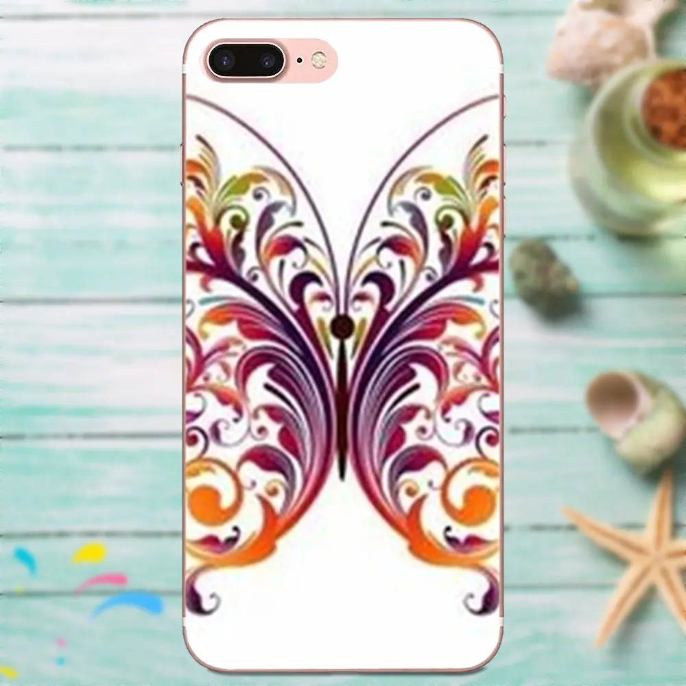 Красочный бабочки для Xiaomi Note 3 4 Mi3 Mi4 Mi4C Mi4i Mi5 Mi 5S 5X 6 6X 8 SE A1 Max Mix 2 мягкий чехол для телефона.