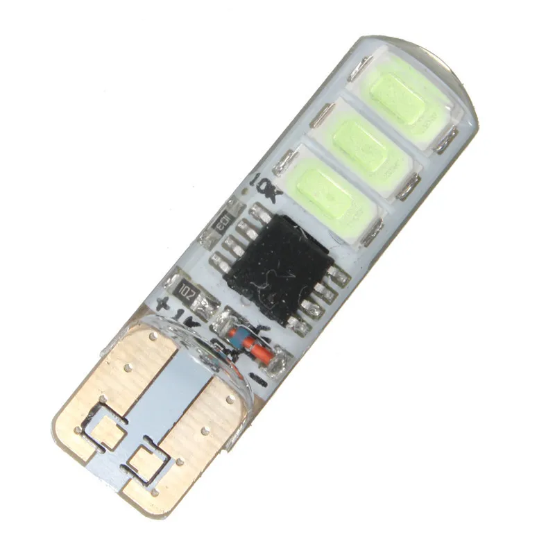 Автомобильный светодиодный фонарь T10 мигающий 5630 6 SMD W5W W2.1x9.5d 192 194 168 Белый 12 в