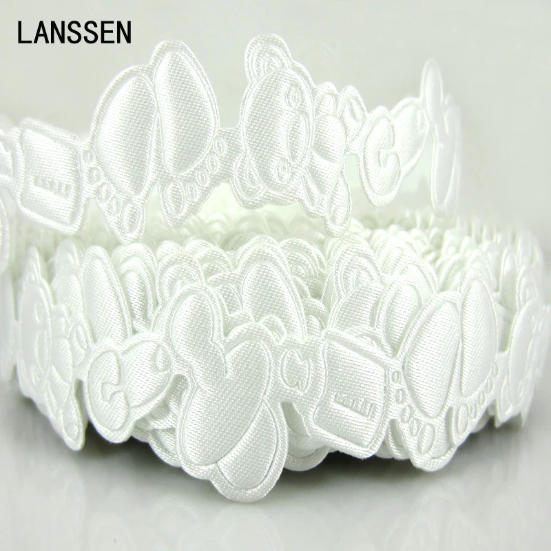 1 рулон 20 ярдов 3/4 &quotТерилен бутылка соска медведь лента для ног детская бант