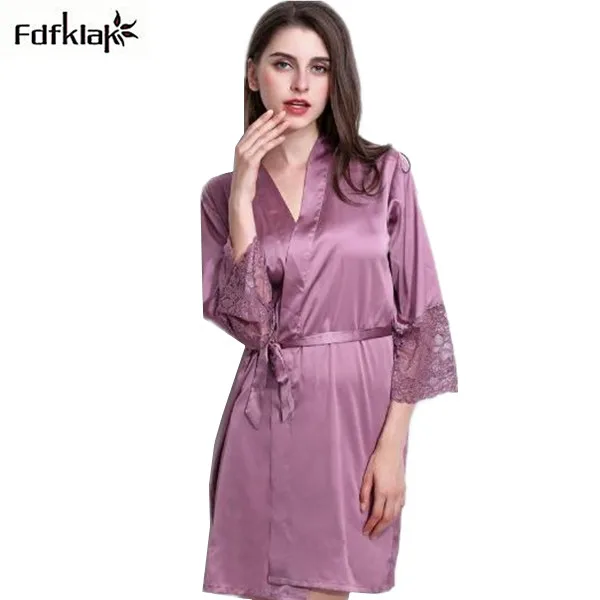 Шелковый халат для женщин 2020 Новая мода кимоно Ночная рубашка невесты Халаты