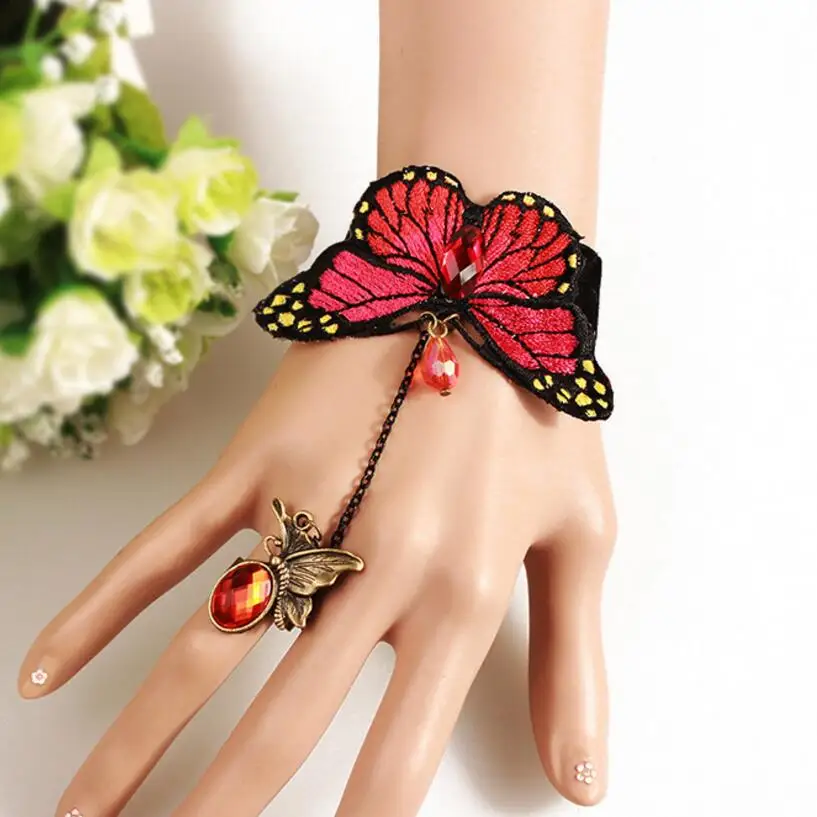 Красочный Бархатный браслет с вышитыми бабочками|velvet bracelet|bracelet braceletbutterfly bracelet |