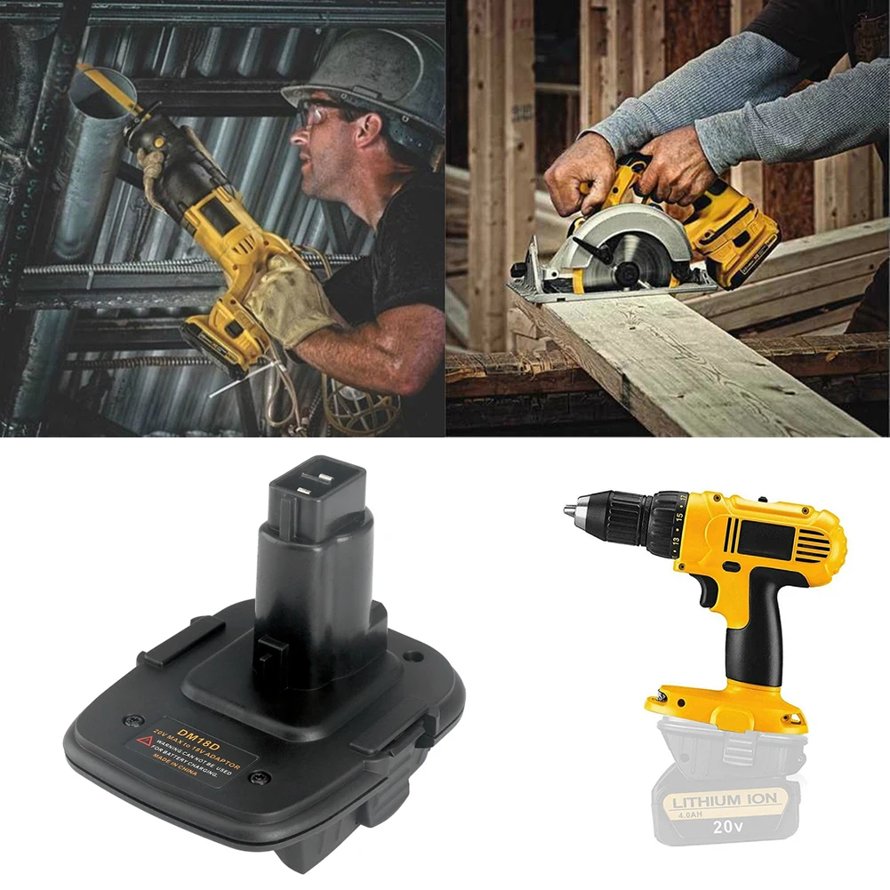 DCA1820 18 V-20 V Батарея конвертер адаптер для Dewalt Батарея адаптер DM18D преобразуется в литий-ионный аккумулятор Зарядное устройство инструмент конвертер Прямая поставка