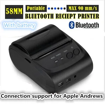 2016 2 дюймовый zj 5802 в режиме ожидания Bluetooth беспроводной мобильный 58 мм Мини на