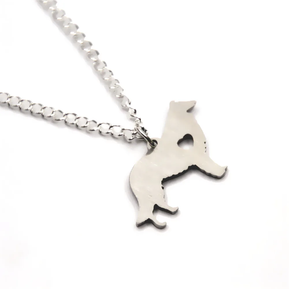 Ожерелье Collie с подвеской в виде собаки сердца милой я люблю собак Очаровательное