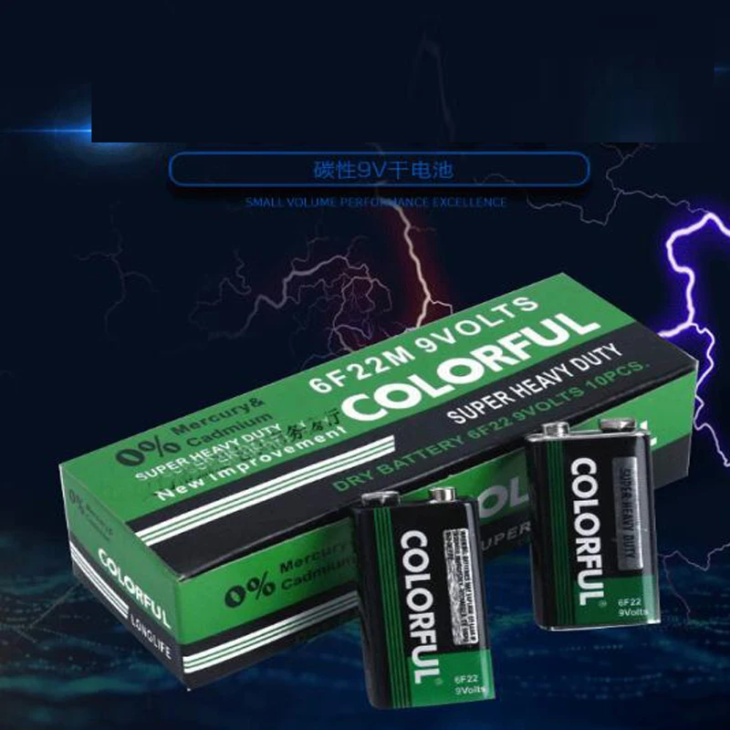 2 шт. Super Duty 9 V 6F22 Батарея сухой трансформаторного двигателя Mn-Zn/MnO2 Батарея для цифровой Камера дистанционного Управление игрушка дымовой пожарной сигнализации микрофон инструмент сотовый телефон