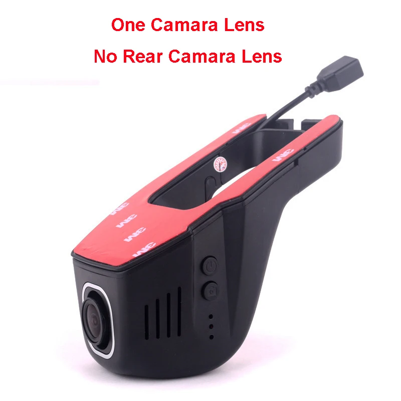 One Camera Lens E-cam Автомобильный видеорегистратор Wifi видеорегистратор FHD 1080P Novatek 96658 sony IMX323 мини-видеорегистратор с двумя объективами широкий угол обзора 170 градусов ночное видение - Название цвета: One Camera Lens