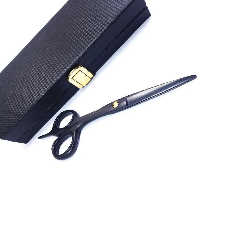 6 дюймовые ножницы черного цвета Парикмахерские для бороды острое лезвие