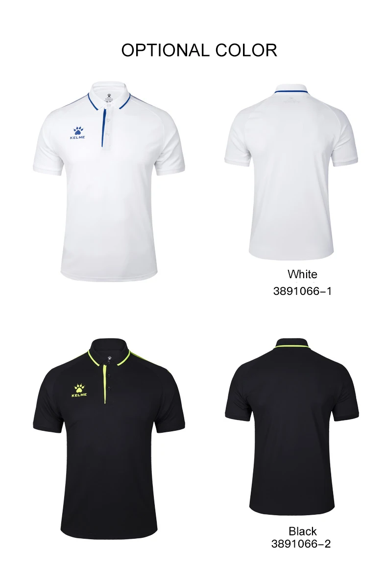 KELME мужская летняя рубашка поло с коротким рукавом из хлопка, Спортивная рубашка поло, Тонкая Повседневная рубашка 3891066