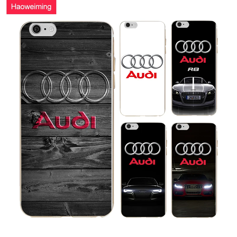Автомобиль Audi логотип Силиконовые Мягкий чехол для ТПУ huawei P8 P9 P10 P20 плюс Y5 Y7 Y9 Honor 6A