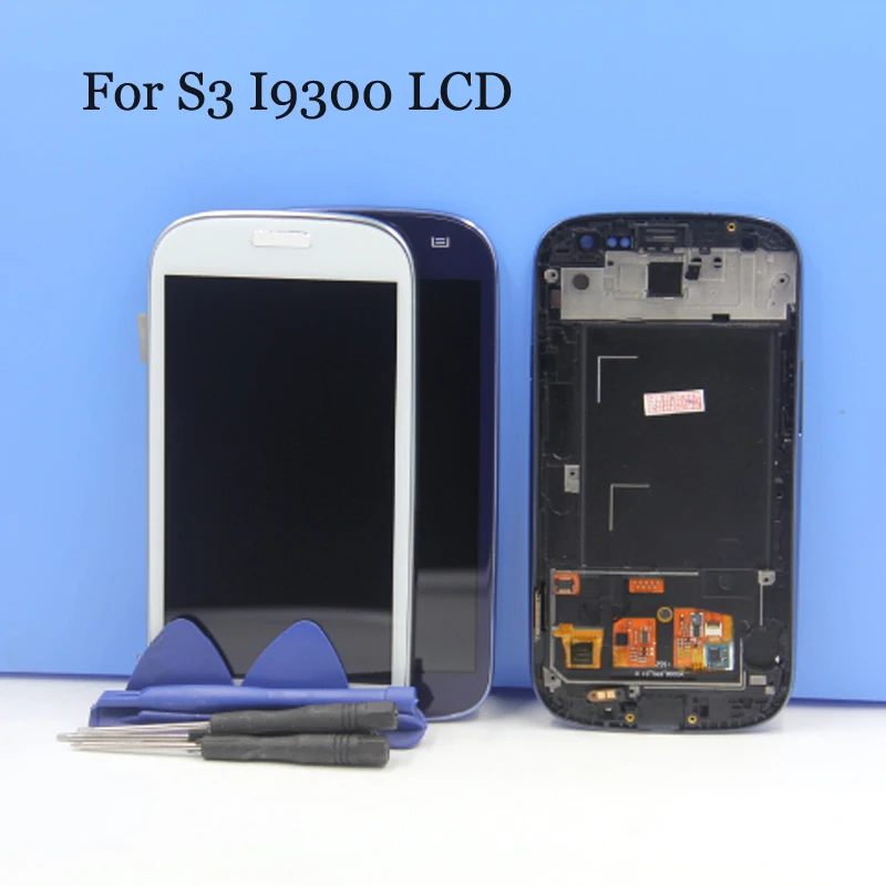 Для Samsung Galaxy SIII S3 i9300 ЖК дисплей кодирующий преобразователь сенсорного экрана в