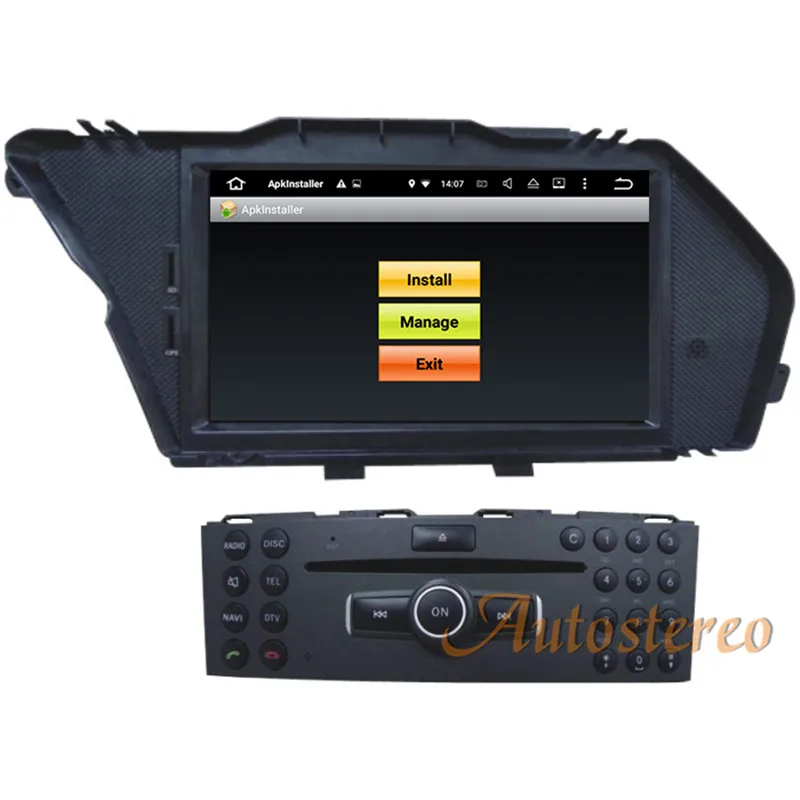 7 дюймов 2G ram Android 7,1 6,0 5,1 Автомобильный gps навигатор dvd-плеер стерео радио головное устройство для Mercedes-Benz GLK 2008 2009 2010