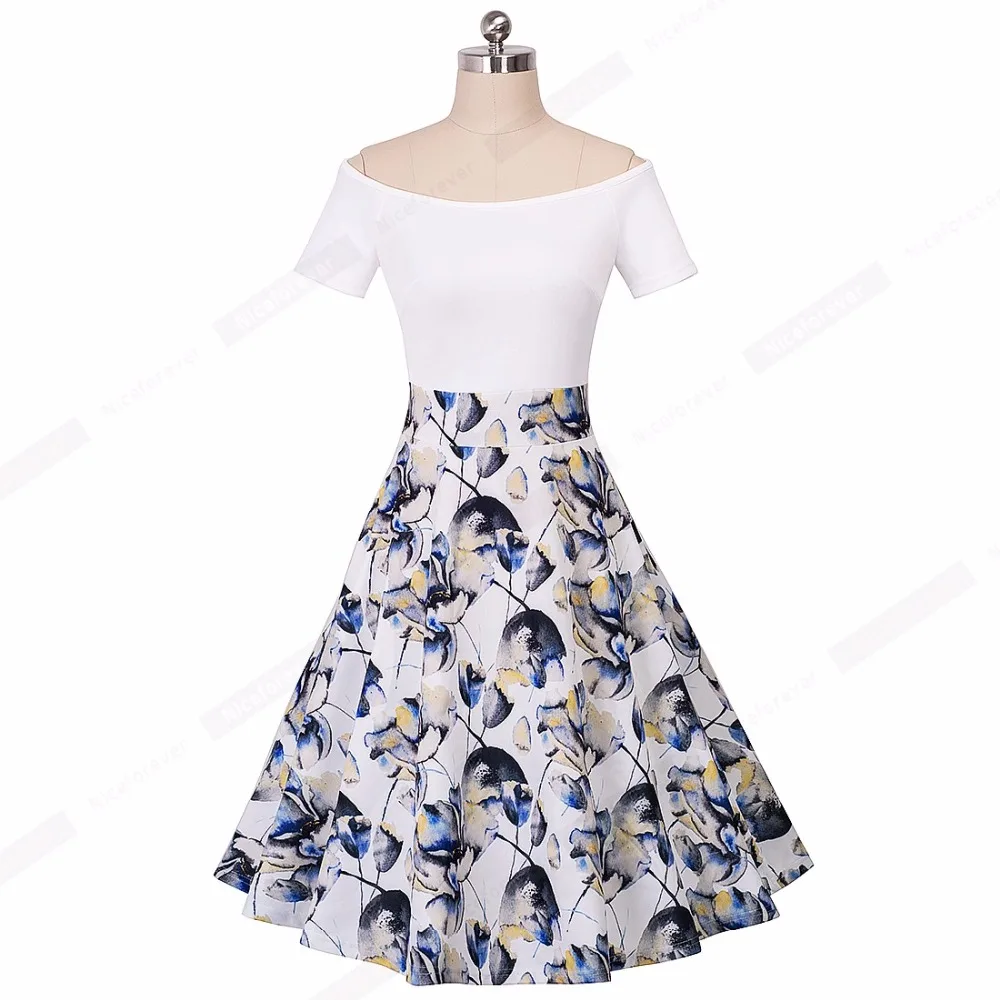 Летнее женское винтажное платье с вырезом лодочкой в красный горошек | Женская