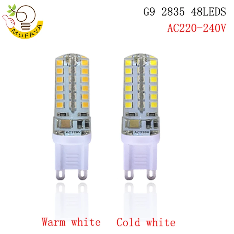 G9 Светодиодная лампа 7 Вт 9 10 12 AC220V 240 в SMD 2835 3014 led g9 для замены 30/40 галогенная | Лампы