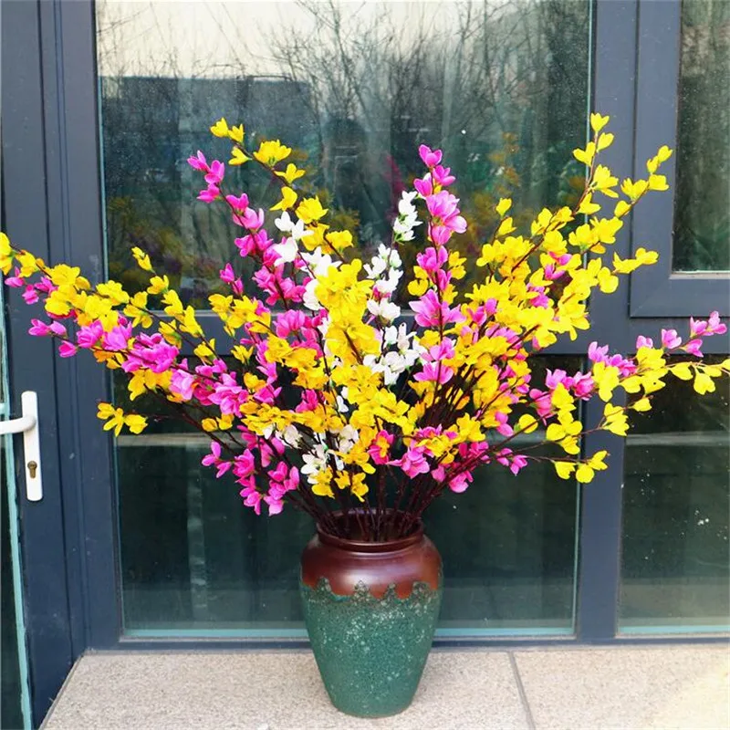 Искусственный длинный стебель жасмин нудифлорум (3 стебля/штука) имитация