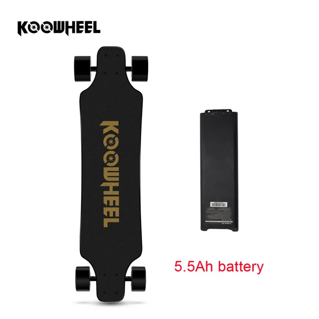 5.5Ah 2nd skateboard Koowheel Onyx 42 км/ч Электрический скейтборд 4 колеса электрический скутер длинная доска двойной концентратор мотор Скейтбординг Электрический лонгборд - Цвет: 5.5Ah 2nd skateboard