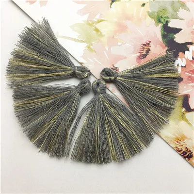 Aliexpress Высокое качество L25/3 см/золото шелковых кисточек/серьги аксессуары/кисточкой/ювелирные изделия аксессуары/ювелирных изделий diy ювелирных изделий/50 шт./пакет - Цвет: L2512
