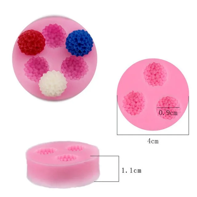 Flowers modeling 3D DIY soap /Chocolate/ jelly silicone molds mini flower cake decoration tools | Дом и сад