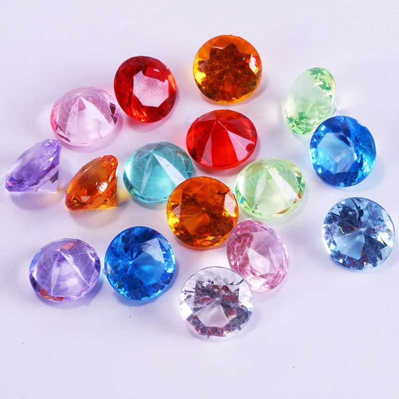 

20Pcs Acrylic Plastic Diamond Shape Pawn Pieces For Token Board Games Counter Accessories,10 colors,diameter 2cm