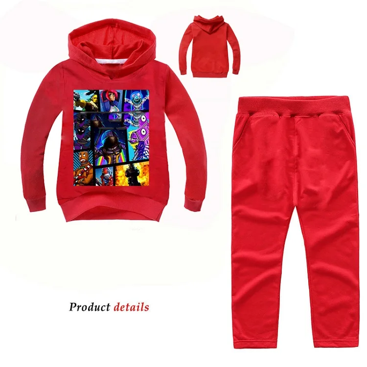 COLOR 3 DLF/комплект детской одежды для мальчиков и девочек 2-12 лет с героями новогодних игр, Gta 5, одежда Fnaf, спортивный костюм, костюм с капюшоном, спортивный костюм - Цвет: COLOR 3