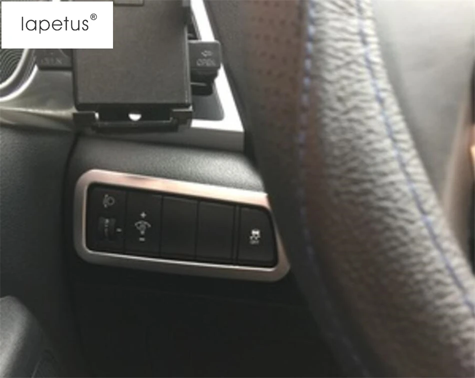 Аксессуары Lapetus подходят для hyundai Tucson- ABS Передние фары лампы переключатель кнопка рамка литья крышка комплект отделка
