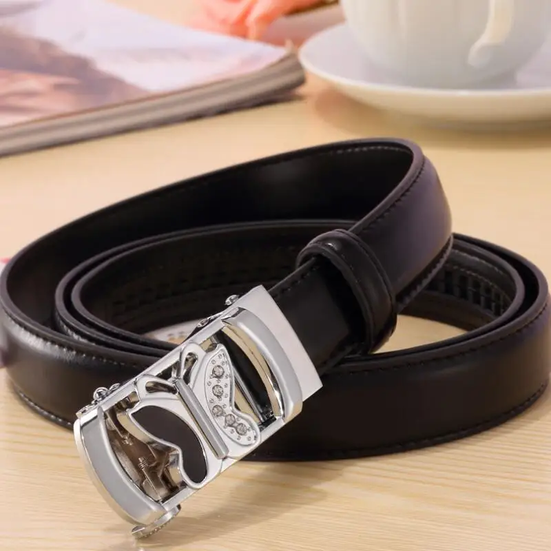 Ремень женский кожаный с автоматической пряжкой Модный Роскошный дизайнерский