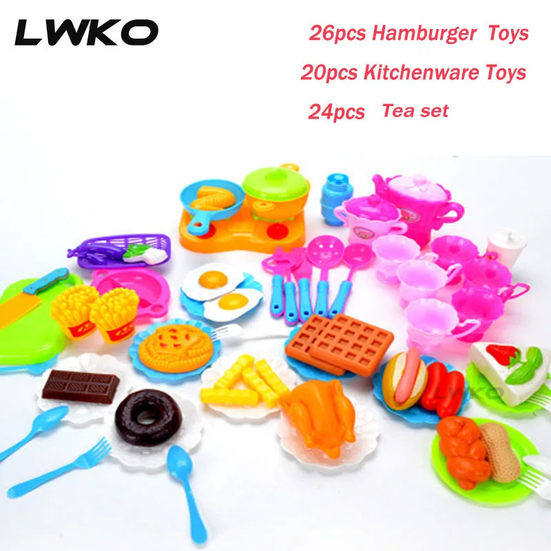 LWKO 20 26 шт Кухонные Игрушки для приготовления пищи разделочные оластические