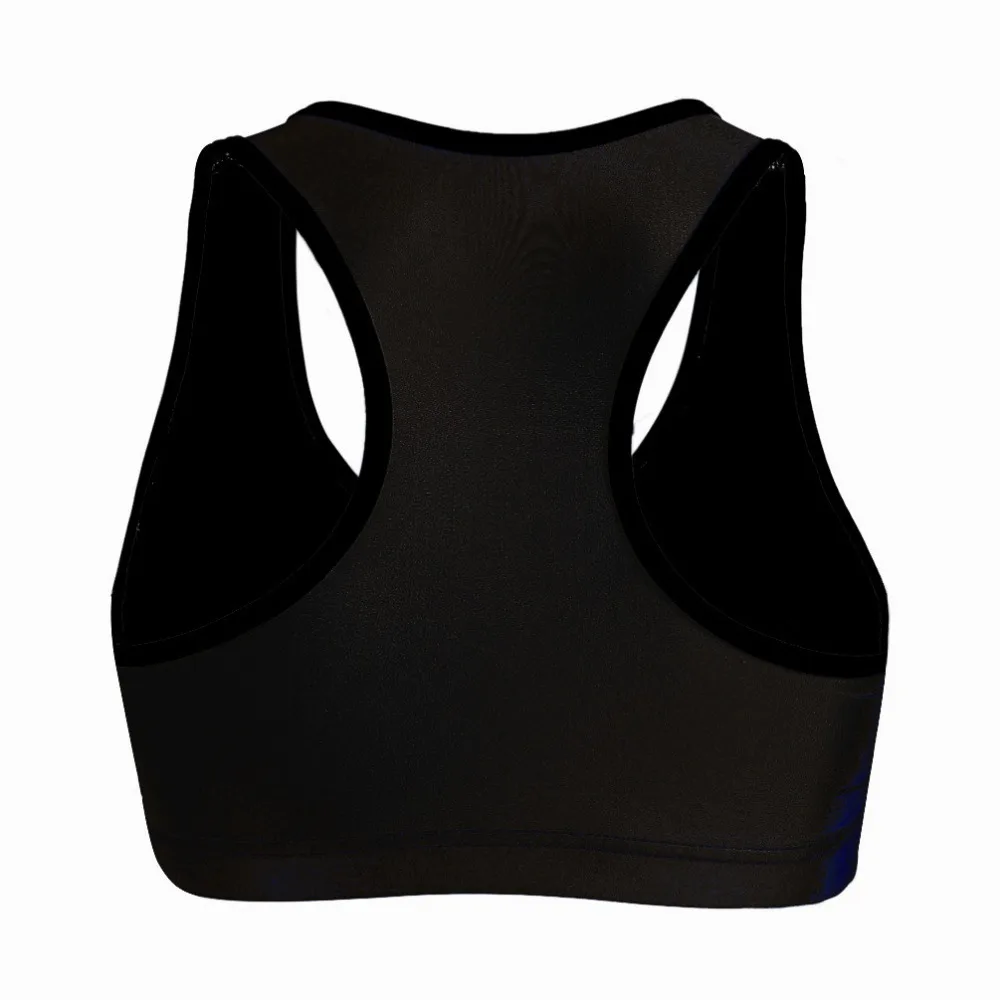 

Women Black Fitness Short Vest Workout Wireless Underwear Seamless Stretch Tank Top Hiphop Soft Elastic Fiber Bras