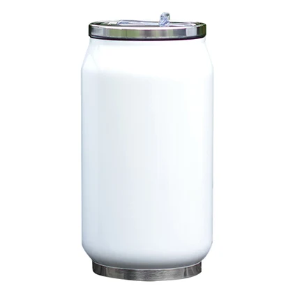 all white no print Милый кролик чашка с соломинкой из нержавеющей стали вакуумный термос с милым кроликом дизайн 330 мл питьевой бутылки для детей подарок колба - Цвет: all white no print