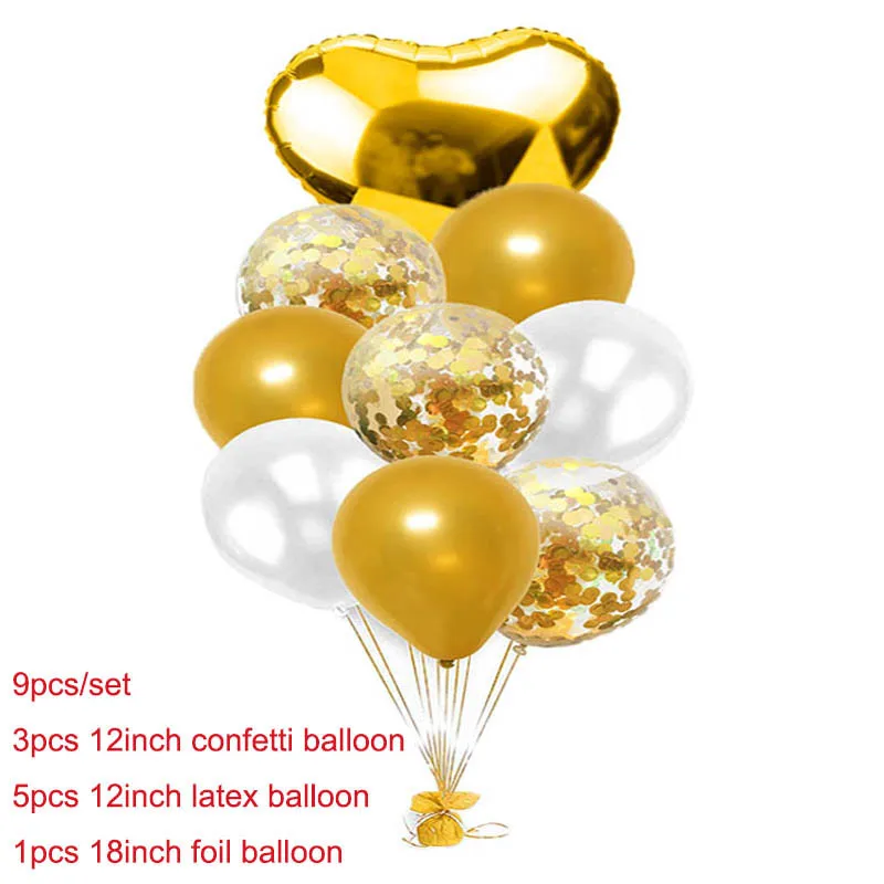 Balloon Birthday Deco Wedding Favors Party Black Gold Ballon Babyshower Helium Balloons Decorations Kids Balls | Дом и сад