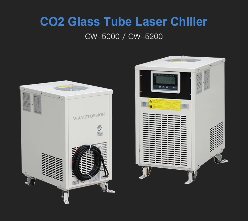 WaveTopSign CW-5000 CW-5200 СО2 стеклянная трубка охладитель лазера для CO2 лазерная гравировка машина для резки охлаждения 150 Вт лазерная трубка