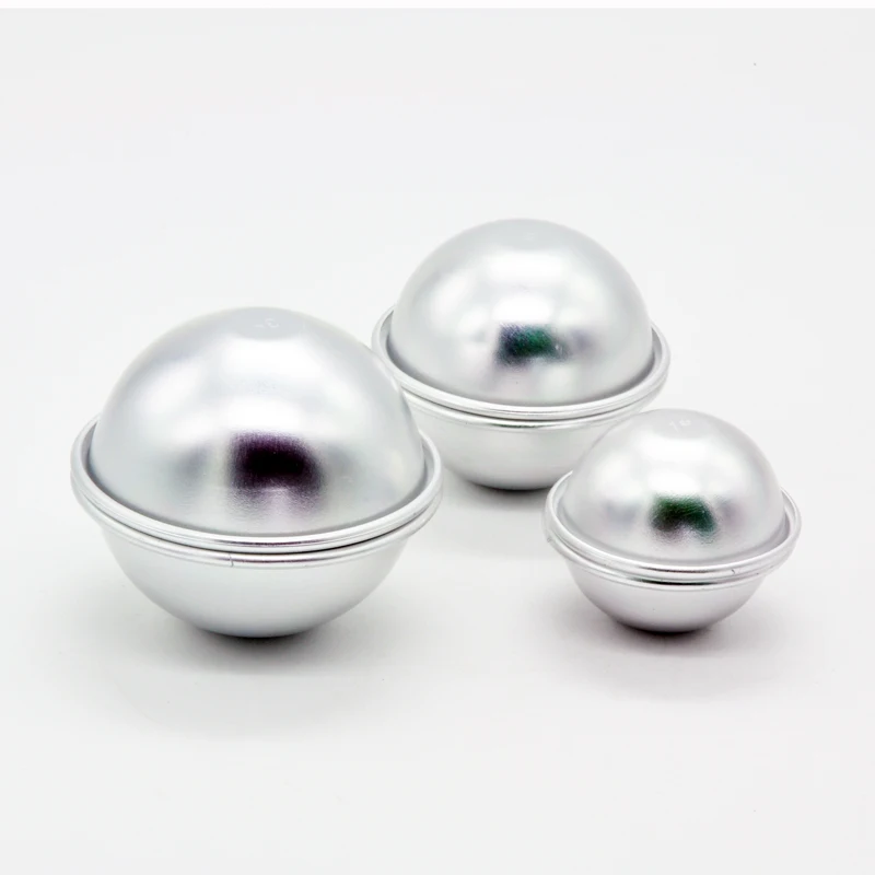 6pcs/set Aluminum Alloy Ball Sphere Shape Bath Bomb Mold Baking Bakeware Set | Дом и сад