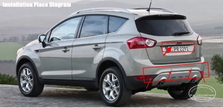 Автомобильная камера для Ford Escape Kuga 2012 2013, парковочные датчики заднего вида, 2 в 1, визуальная сигнализация, парковочная система