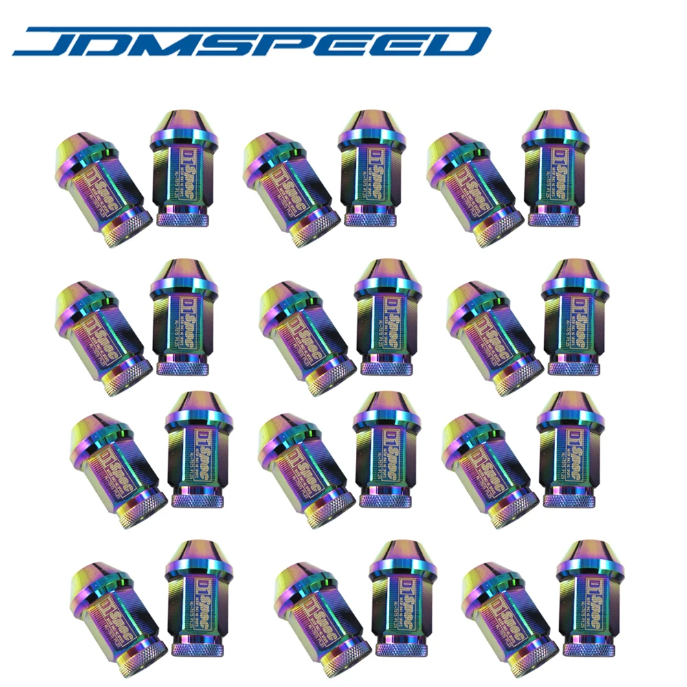 Xpower-20 шт./набор D1 SPEC JDM RACING 40 мм Колесные гайки M12X1.25 для Nissan Subaru infiniti NEO хром(P: 1,25 L: 40 мм